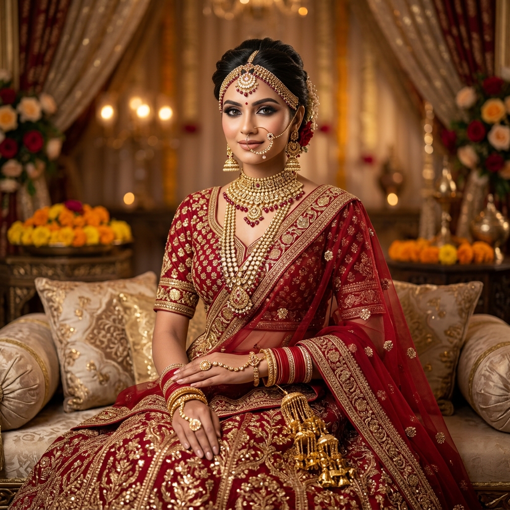 Classic Indian Bridal Makeup Look